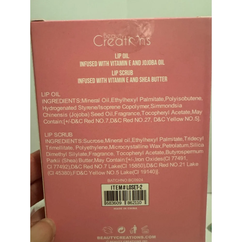Women's Beauty Creations Watermelon Scented Lip Care Duo One Size Pink
